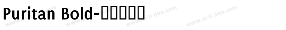Puritan Bold字体转换